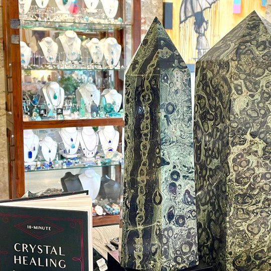 Kambaba Jasper Extra Large Crystal Point 37cm