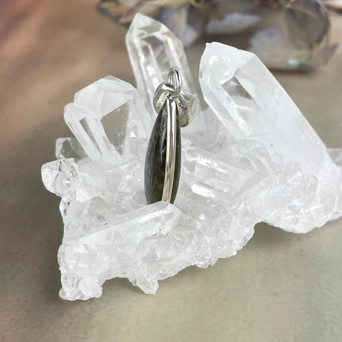 Labradorite Teardrop Pendant