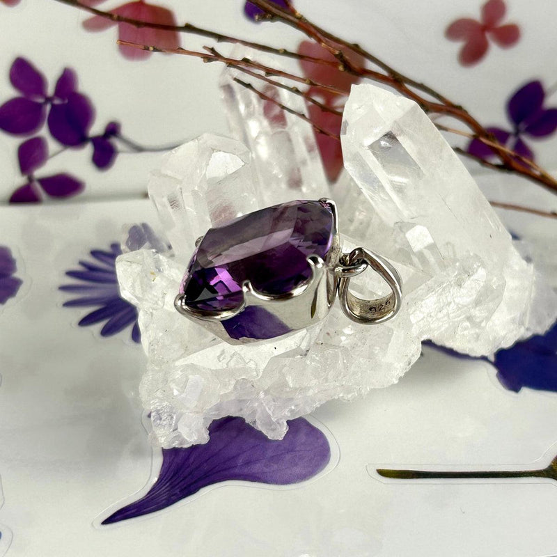 Amethyst Sterling Silver Pendant