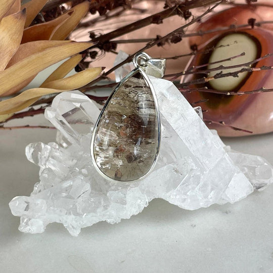 Lodolite Teardrop Pendant