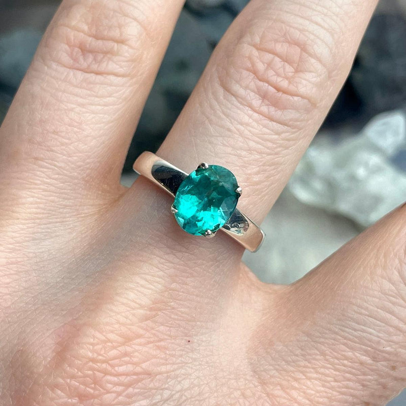Apatite Oval Cut Ring