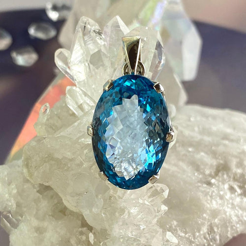 Blue Topaz Pendant