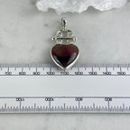 Orange Red Crystal Heart