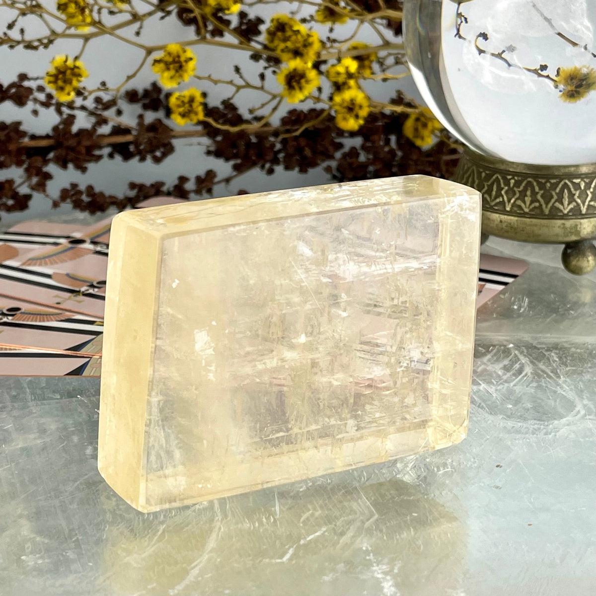Golden Calcite Crystal