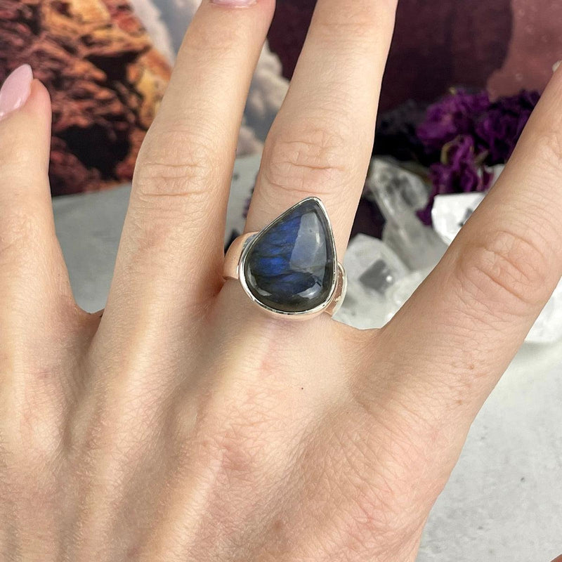 Sterling Silver Labradorite Ring