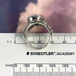 Sterling Silver Ornate Gemstone Ring