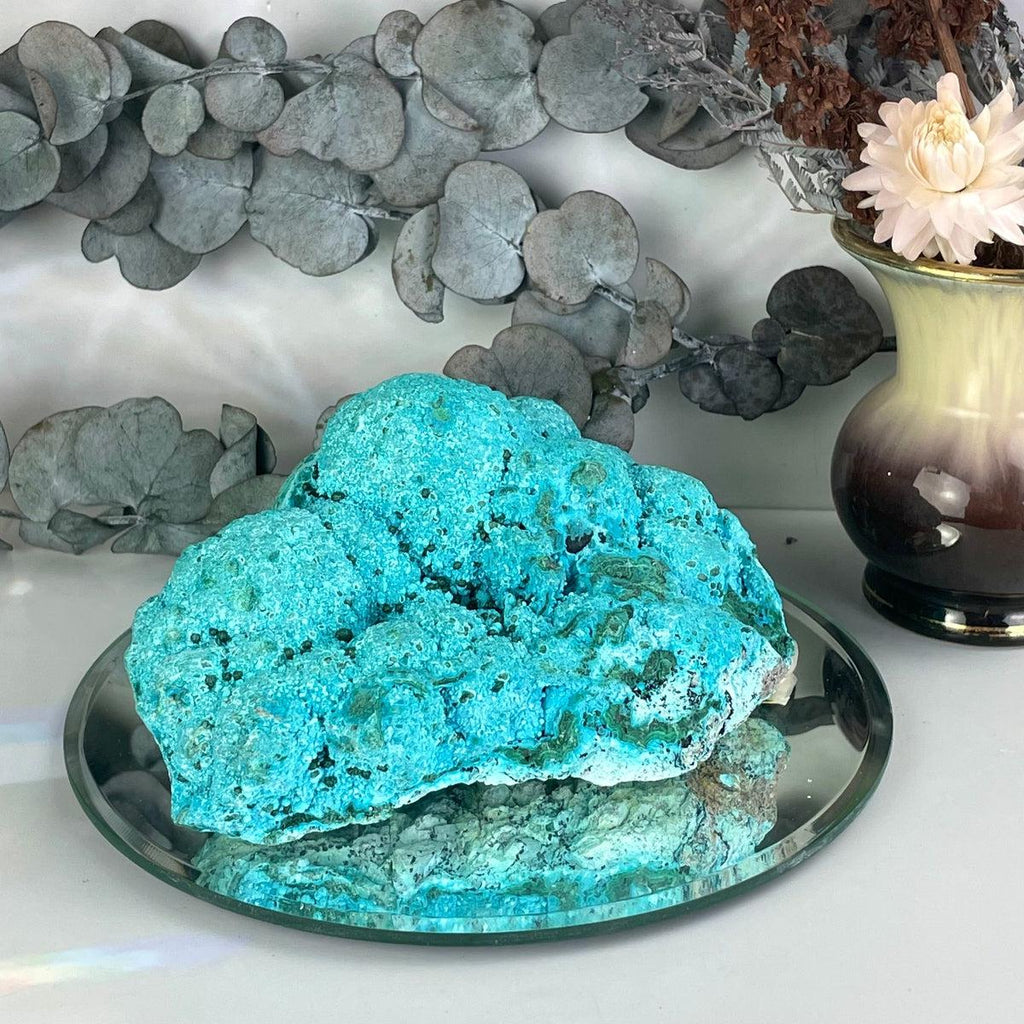 Chrysocolla And Malachite Freeform