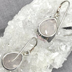 Rose Quartz Teardrop Earrings