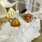 Baltic Amber Triangle Ring