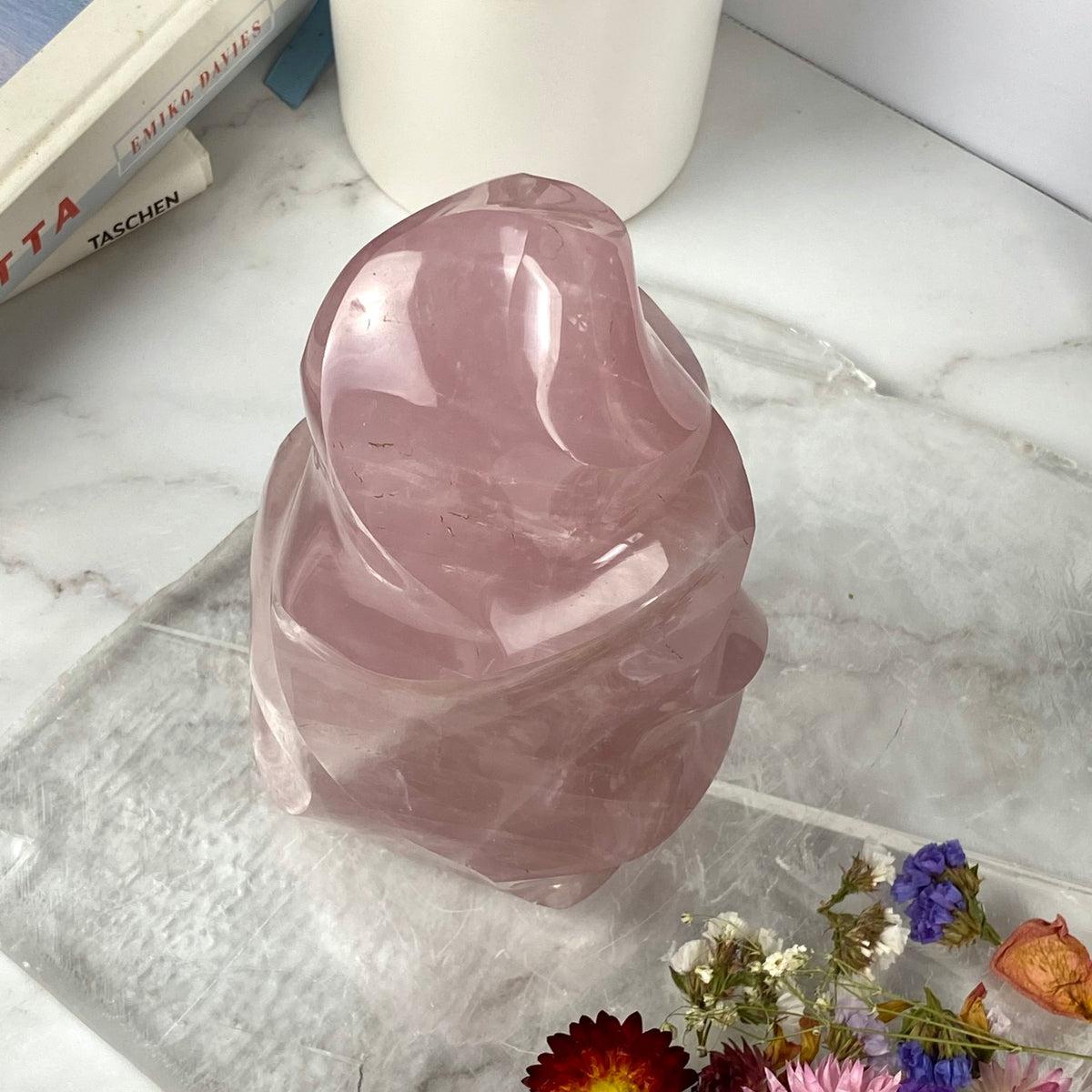 Rose Quartz Sculpture