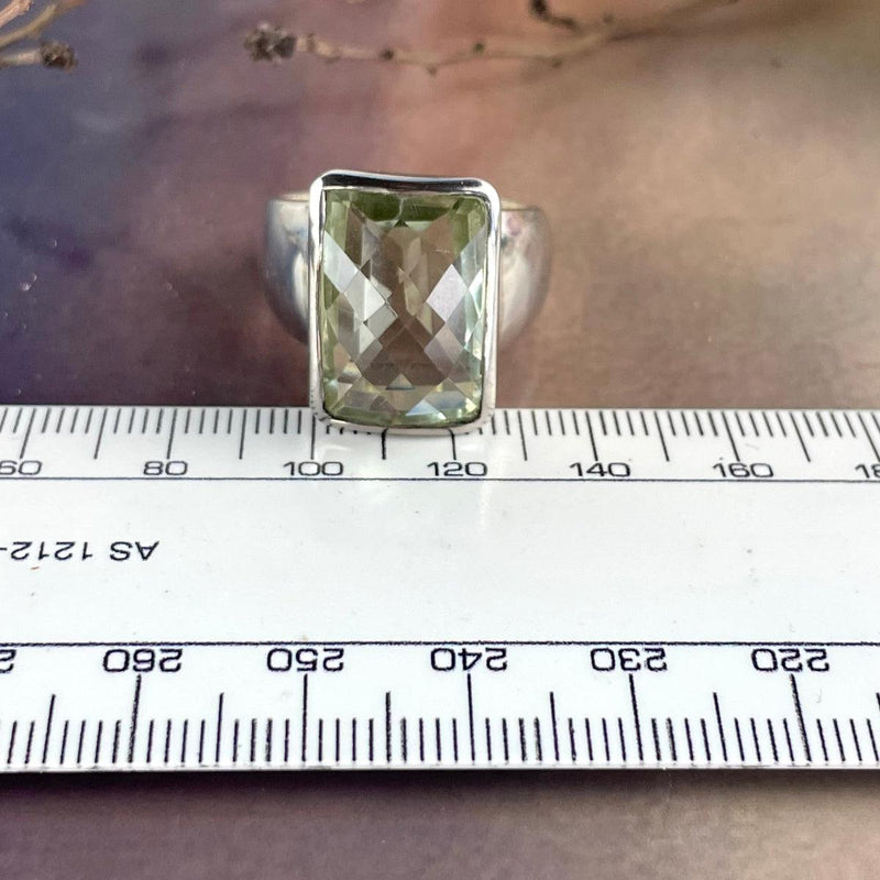 Green Amethyst Ring