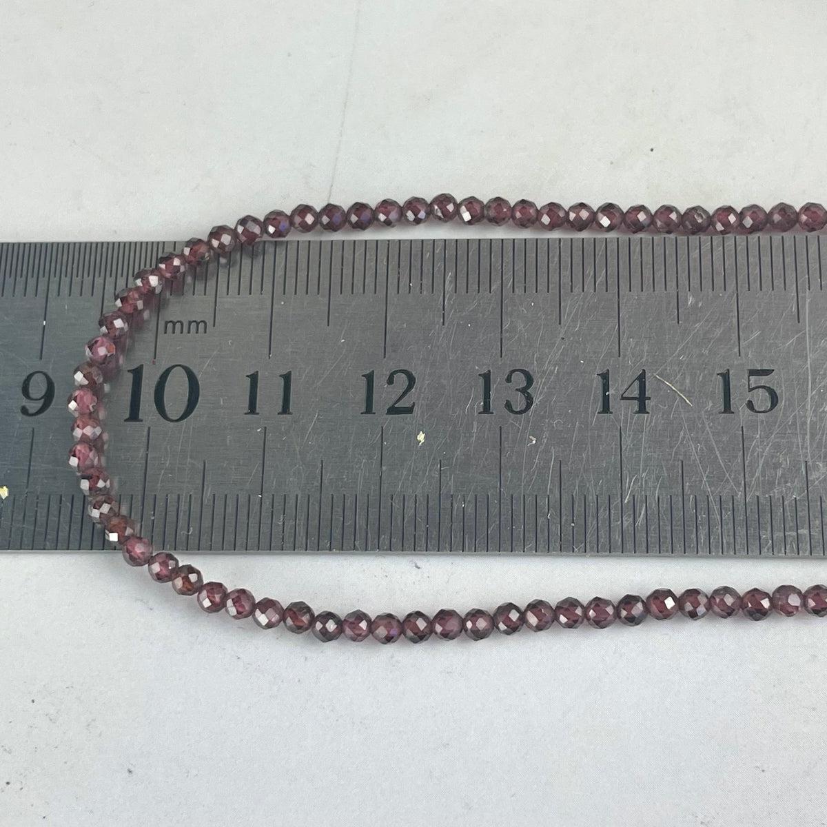 Garnet Small Bead Necklace