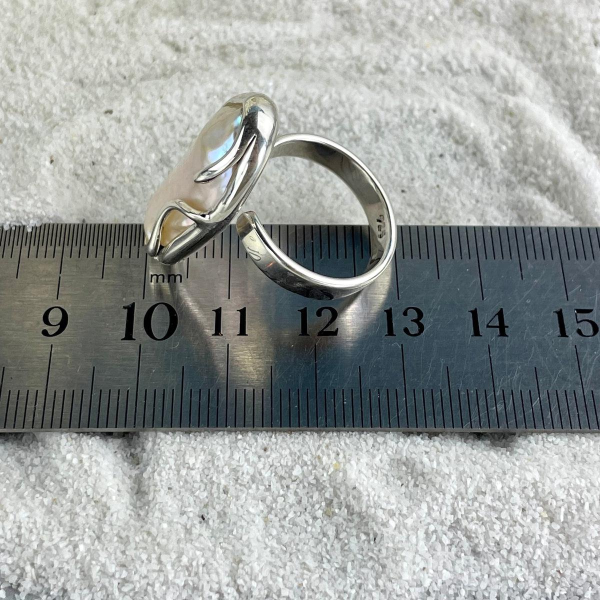 Pearl Baroque Adjustable Size Rings