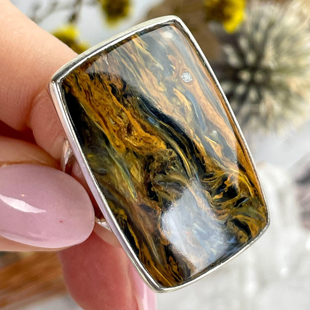 Pietersite Rectangle Ring
