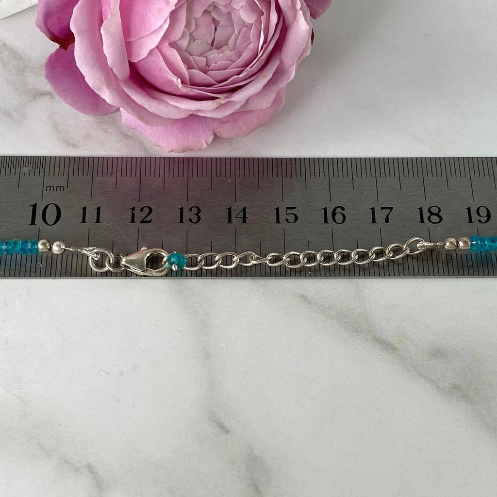Apatite Crystal Sterling Silver Necklace