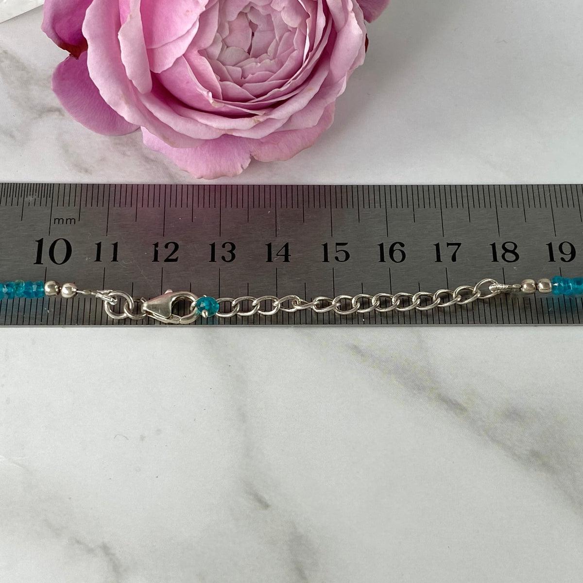 Apatite Crystal Sterling Silver Necklace