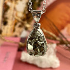 Pear Shaped Pyrite Pendant