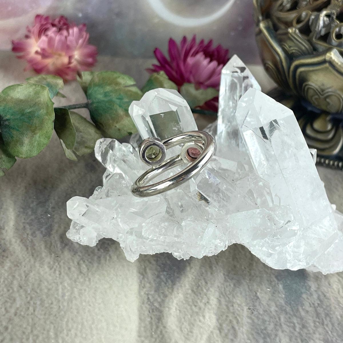 Contemporary Coloured Tourmaline Ring