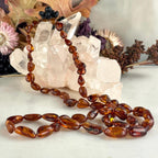 Freeform Amber Beaded Necklace
