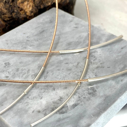 Omega Rose Gold Diamond Cut Necklace 1.25mm